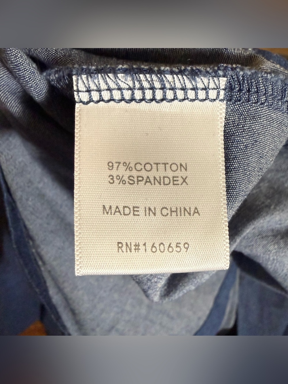 STRETCH DENIM STITCHED PERFORMANCE RODEO SHIRT 3X - Picture 3 of 6